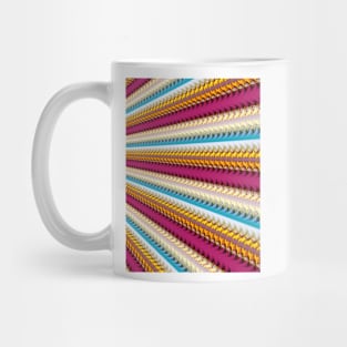 Fractal Pattern of Coloured Lines Mug